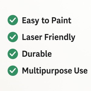 8mm MDF Boards for DIY Arts & Crafts (Pack of 10) | Premium Wood MDF Sheets for Painting, Resin Art, Fluid Art, Decoupage, Mandala Art, Pyrography & Lamination | Smooth Surface Craft Boards. (5x7) 8mm MDF Boards for DIY Arts & Crafts (Pack of 10) | Premium Wood MDF Sheets for Painting, Resin Art, Fluid Art, Decoupage, Mandala Art, Pyrography & Lamination | Smooth Surface Craft Boards. (5x7)