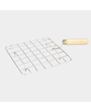 Stainless Steel Wire Roaster with Wooden Handle, for Square Roaster - 17.6 cm X 17.6 cm, for Round Roaster- 18 cm Diameter (Pack of 1) Stainless Steel Wire Roaster with Wooden Handle, for Square Roaster - 17.6 cm X 17.6 cm, for Round Roaster- 18 cm Diameter (Pack of 1)