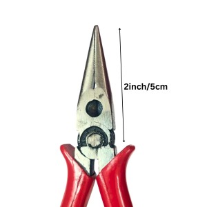 Long Nose Pliers – Precision Needle Nose Plier with Red Grip for DIY, Craft, Electrical & Repair Work Long Nose Pliers – Precision Needle Nose Plier with Red Grip for DIY, Craft, Electrical & Repair Work