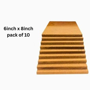 8mm MDF Boards for DIY Arts & Crafts (Pack of 10) | Premium Wood MDF Sheets for Painting, Resin Art, Fluid Art, Decoupage, Mandala Art, Pyrography & Lamination | Smooth Surface Craft Boards. (6x8inch) (6x8) 8mm MDF Boards for DIY Arts & Crafts (Pack of 10) | Premium Wood MDF Sheets for Painting, Resin Art, Fluid Art, Decoupage, Mandala Art, Pyrography & Lamination | Smooth Surface Craft Boards. (6x8inch) (6x8)
