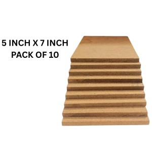 8mm MDF Boards for DIY Arts & Crafts (Pack of 10) | Premium Wood MDF Sheets for Painting, Resin Art, Fluid Art, Decoupage, Mandala Art, Pyrography & Lamination | Smooth Surface Craft Boards. (5x7) 8mm MDF Boards for DIY Arts & Crafts (Pack of 10) | Premium Wood MDF Sheets for Painting, Resin Art, Fluid Art, Decoupage, Mandala Art, Pyrography & Lamination | Smooth Surface Craft Boards. (5x7)
