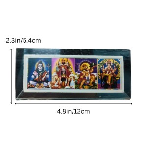 Acrylic Table Photo Stand with Mahadev, Dakhineswar maa kaali, Hanuman ji, Vishwakarma Hindu God Images | Transparent Desk Photo Frame for Home Temple, Office & Car Dashboard | Decorative Religious Tabletop Display Stand Acrylic Table Photo Stand with Mahadev, Dakhineswar maa kaali, Hanuman ji, Vishwakarma Hindu God Images | Transparent Desk Photo Frame for Home Temple, Office & Car Dashboard | Decorative Religious Tabletop Display Stand