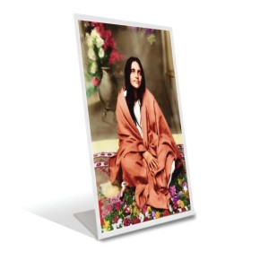 Car Desk/Table Top Anandamayi Ma Acrylic L-Style Photo Stand - 5x7 Inches, Compact And Stylish Spiritual Display (F6716) Car Desk/Table Top Anandamayi Ma Acrylic L-Style Photo Stand - 5x7 Inches, Compact And Stylish Spiritual Display (F6716)