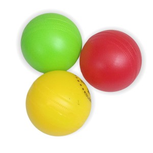 Hi Tech Sales Multicolor Plastic Cricket Balls | Lightweight and Durable Practice Balls for Kids and Adults | Indoor & Outdoor Play (Yellow, Red, Green) (Medium, 3, Count)