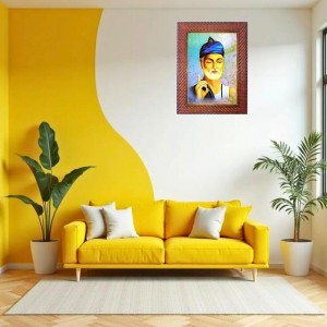 Swami Dayananda Photo Frame 17X21 Inch Religious Wall & Table Decor Frame | Swami Dayananda Spiritual Photo Frame For Home, Temple & Office | Decorative Hindu God & Goddess Frame (Pack Of 1) (F184