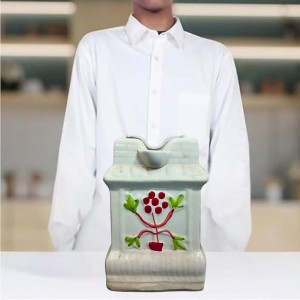 Ceramic Tulsi Pot for Home | Handmade, Vastu-Friendly, Tulsi Planter for Puja Mandir & Balcony Ceramic Tulsi Pot for Home | Handmade, Vastu-Friendly, Tulsi Planter for Puja Mandir & Balcony
