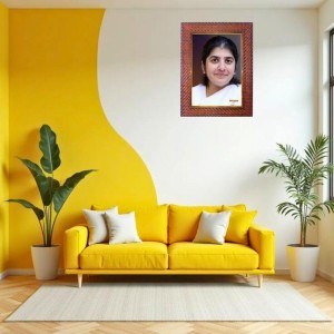 Maa Gauri Photo Frame 15X19 Inch Religious Wall & Table Decor Frame | Maa Gauri Spiritual Photo Frame For Home, Temple & Office | Decorative Hindu God & Goddess Frame (Pack Of 1) (F18335)