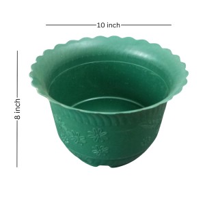 HitechMart Large Flower Pots (8''H x 10''W) – Stylish Planters for Indoor & Outdoor Plants, Succulents, and Herbs HitechMart Large Flower Pots (8''H x 10''W) – Stylish Planters for Indoor & Outdoor Plants, Succulents, and Herbs