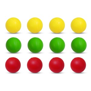 Hi Tech Sales Multicolor Plastic Cricket Balls | Lightweight and Durable Practice Balls for Kids and Adults | Indoor & Outdoor Play (Yellow, Red, Green) (Medium, 12, Count) Hi Tech Sales Multicolor Plastic Cricket Balls | Lightweight and Durable Practice Balls for Kids and Adults | Indoor & Outdoor Play (Yellow, Red, Green) (Medium, 12, Count)
