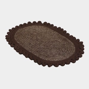 Home Beautiful Brown Polyester Door Mat Home Beautiful Brown Polyester Door Mat