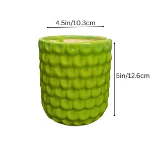 Green Ceramic Plant Pot for Indoor Plants | Decorative Textured Flower Planter for Home, Office & Tabletop Decor (only Pot) Green Ceramic Plant Pot for Indoor Plants | Decorative Textured Flower Planter for Home, Office & Tabletop Decor (only Pot)