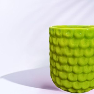 Green Ceramic Plant Pot for Indoor Plants | Decorative Textured Flower Planter for Home, Office & Tabletop Decor (only Pot) Green Ceramic Plant Pot for Indoor Plants | Decorative Textured Flower Planter for Home, Office & Tabletop Decor (only Pot)