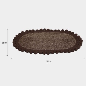 Home Beautiful Brown Polyester Door Mat Home Beautiful Brown Polyester Door Mat