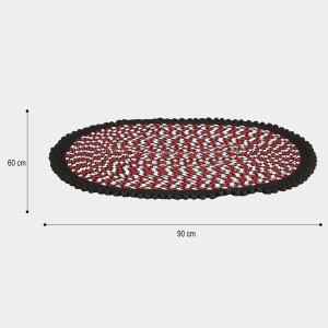 Home Beautiful Black Polyester Door Mat Home Beautiful Black Polyester Door Mat
