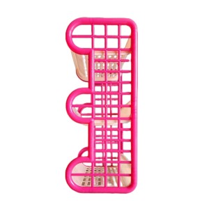 3-Tier Plastic Storage Rack Shelf for Kitchen, Bathroom, or Office | Multipurpose Organizer | Durable & Lightweight | Pink & Beige 3-Tier Plastic Storage Rack Shelf for Kitchen, Bathroom, or Office | Multipurpose Organizer | Durable & Lightweight | Pink & Beige