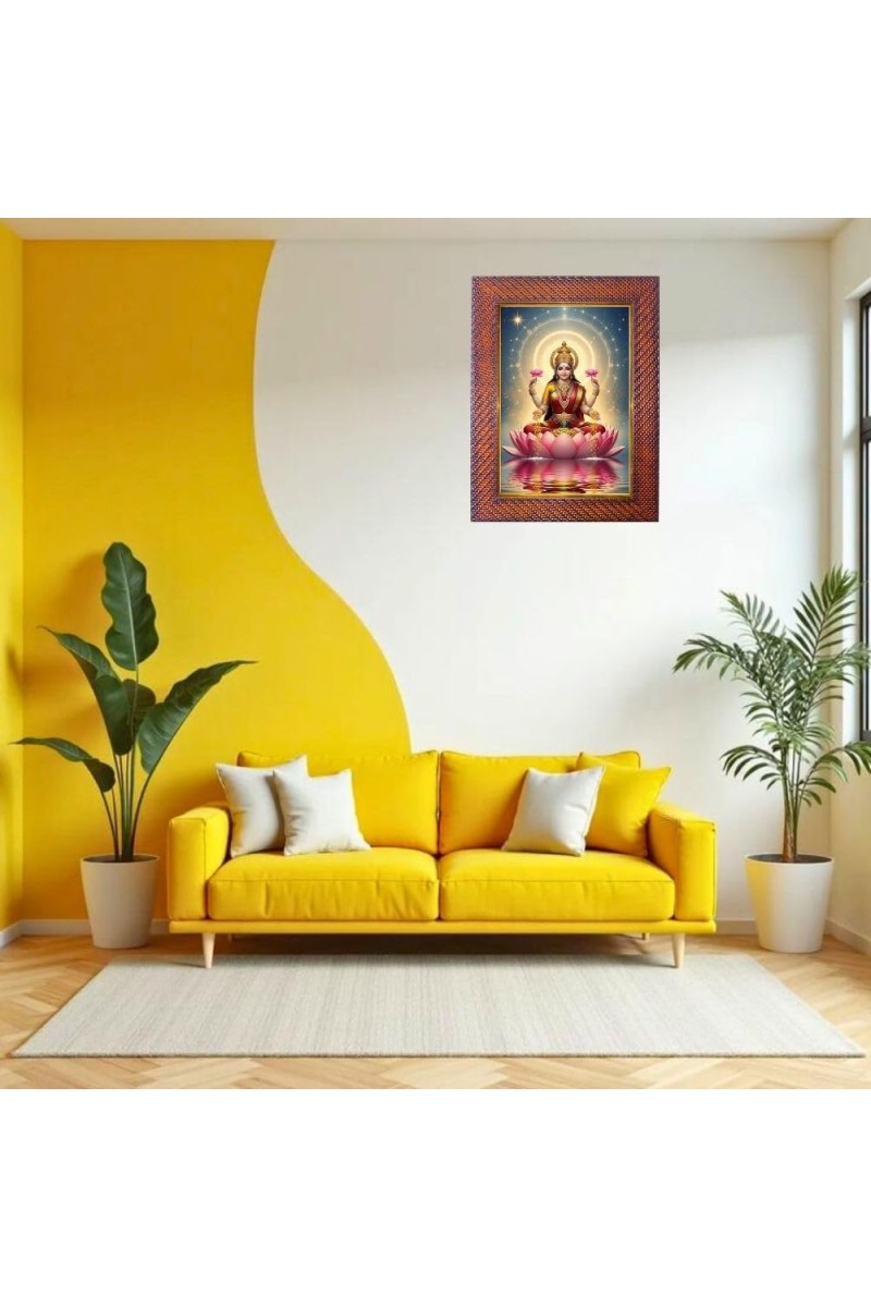 Mata Annapurna Photo Frame 17X21 Inch Religious Wall & Table Decor Frame | Mata Annapurna Spiritual Photo Frame For Home, Temple & Office (F18127X17X21)