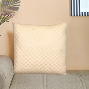 Home Beautiful Cream Microfiber Cushion Cover Home Beautiful Cream Microfiber Cushion Cover