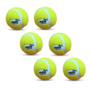 Hitech Sales - Pumo Cricket Tennis Ball | Lightweight Tennis Ball for Cricket Practice & Play | Durable and High Bounce Ball for Indoor & Outdoor Use (Pack of 6)
