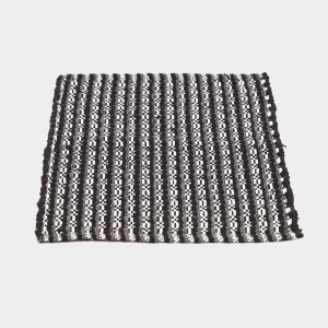 Home Beautiful Dark Grey Polyester Cotton Door Mat Home Beautiful Dark Grey Polyester Cotton Door Mat