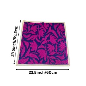 Decorative Aasan Mat for Pooja and Meditation | Traditional Floral Design Floor Mat | Reversible Puja Aasan for Temple, Home & Yoga (Pink & Blue) Decorative Aasan Mat for Pooja and Meditation | Traditional Floral Design Floor Mat | Reversible Puja Aasan for Temple, Home & Yoga (Pink & Blue)