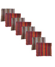Hitech Sales Handmade Cotton Jute Aasan Mat for Pooja – Traditional Indian Prayer Mats with Multicolor Stripes – Recycled Fabric Woven Floor Mats for Meditation, Temple, or Home Use (8) Hitech Sales Handmade Cotton Jute Aasan Mat for Pooja – Traditional Indian Prayer Mats with Multicolor Stripes – Recycled Fabric Woven Floor Mats for Meditation, Temple, or Home Use (8)