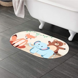 Home Beautiful Anti-Skid Beige Polyester Bath Mat Home Beautiful Anti-Skid Beige Polyester Bath Mat