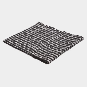Home Beautiful Dark Grey Polyester Cotton Door Mat Home Beautiful Dark Grey Polyester Cotton Door Mat