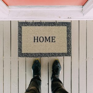 HI TECH Sales Home Coir Welcome Door Mat – Non-Slip Outdoor & Indoor Entrance Mat for Front Door, Patio, Porch, Home Decor – Easy to Clean