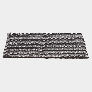 Home Beautiful Dark Grey Polyester Cotton Door Mat Home Beautiful Dark Grey Polyester Cotton Door Mat
