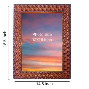 Maa Gauri Photo Frame 15X19 Inch Religious Wall & Table Decor Frame | Maa Gauri Spiritual Photo Frame For Home, Temple & Office | Decorative Hindu God & Goddess Frame (Pack Of 1) (F18335)