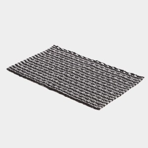 Home Beautiful Dark Grey Polyester Cotton Door Mat Home Beautiful Dark Grey Polyester Cotton Door Mat
