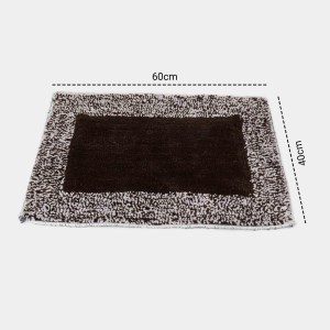 Home Beautiful Anti-Skid Brown Polyester Cotton Door Mat