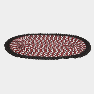 Home Beautiful Black Polyester Door Mat Home Beautiful Black Polyester Door Mat