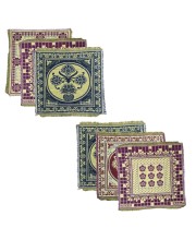 Hitech Sales Pure Cotton Puja Aasan Set Designer Prayer Mats for Puja, Meditation or Sitting on Floor & Multipurpose Use - Size 20 x 20 inch (Multicolor) (6) Hitech Sales Pure Cotton Puja Aasan Set Designer Prayer Mats for Puja, Meditation or Sitting on Floor & Multipurpose Use - Size 20 x 20 inch (Multicolor) (6)