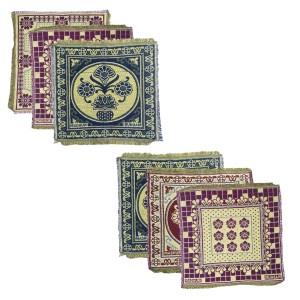 Hitech Sales Pure Cotton Puja Aasan Set Designer Prayer Mats for Puja, Meditation or Sitting on Floor & Multipurpose Use - Size 20 x 20 inch (Multicolor) (6) Hitech Sales Pure Cotton Puja Aasan Set Designer Prayer Mats for Puja, Meditation or Sitting on Floor & Multipurpose Use - Size 20 x 20 inch (Multicolor) (6)