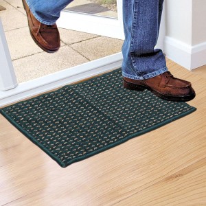 Home Beautiful Anti-Skid Blue Polypropylene Door Mat