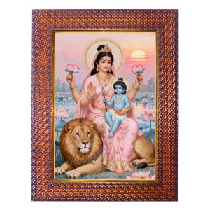 Mata Skandmata Photo Frame 15X19 Inch Religious Wall & Table Decor Frame | Mata Skandmata Spiritual Photo Frame For Home, Temple & Office (F18389X15X19) Mata Skandmata Photo Frame 15X19 Inch Religious Wall & Table Decor Frame | Mata Skandmata Spiritual Photo Frame For Home, Temple & Office (F18389X15X19)