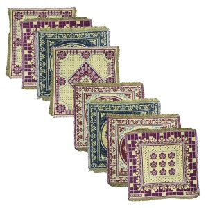 Hitech Sales Pure Cotton Puja Aasan Set Designer Prayer Mats for Puja, Meditation or Sitting on Floor & Multipurpose Use - Size 20 x 20 inch (Multicolor) (8) Hitech Sales Pure Cotton Puja Aasan Set Designer Prayer Mats for Puja, Meditation or Sitting on Floor & Multipurpose Use - Size 20 x 20 inch (Multicolor) (8)