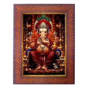 Lord Ganesha Photo Frame 17X21 Inch Religious Wall & Table Decor Frame | Lord Ganesha Spiritual Photo Frame For Home, Temple & Office | Decorative Hindu God & Goddess Frame (Pack Of 1) (F18073) Lord Ganesha Photo Frame 17X21 Inch Religious Wall & Table Decor Frame | Lord Ganesha Spiritual Photo Frame For Home, Temple & Office | Decorative Hindu God & Goddess Frame (Pack Of 1) (F18073)