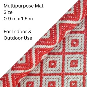 Hitech Sales Multipurpose Foldable Poly Propylene Mat (Chatai) Stain Resistant, Reversible, use in Living, Bed, Kids, Prayer Room, Garden, Ideal for Picnics, Beaches etc(3 x 5 Feet Rectangular) Hitech Sales Multipurpose Foldable Poly Propylene Mat (Chatai) Stain Resistant, Reversible, use in Living, Bed, Kids, Prayer Room, Garden, Ideal for Picnics, Beaches etc(3 x 5 Feet Rectangular)