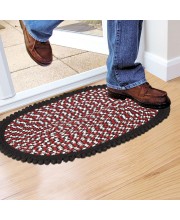 Home Beautiful Black Polyester Door Mat Home Beautiful Black Polyester Door Mat