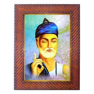 Swami Dayananda Photo Frame 17X21 Inch Religious Wall & Table Decor Frame | Swami Dayananda Spiritual Photo Frame For Home, Temple & Office | Decorative Hindu God & Goddess Frame (Pack Of 1) (F184