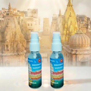 Gangajal Spray Bottle (set of 2) 50ml – 100% Pure Ganga Jal for Pooja & Religious Rituals | Holy Water for Mandir, & Spiritual Use | Easy Spray Bottle Gangajal Spray Bottle (set of 2) 50ml – 100% Pure Ganga Jal for Pooja & Religious Rituals | Holy Water for Mandir, & Spiritual Use | Easy Spray Bottle
