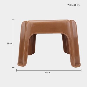 Durable Plastic Bath Stool | Multipurpose Lightweight Bathroom Stool for Daily Use | Strong Anti-Slip Stool for Home Kitchen Bathroom | Brown Color Durable Plastic Bath Stool | Multipurpose Lightweight Bathroom Stool for Daily Use | Strong Anti-Slip Stool for Home Kitchen Bathroom | Brown Color