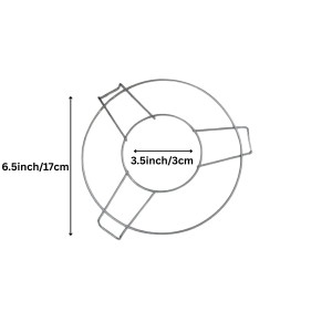Gas Stove Pan Support Ring – Heavy Duty Metal Burner Ring Reducer for Small Pots, Pans, and Utensils – Stove Stand Trivet for Balanced Cooking (Pack of 1) Gas Stove Pan Support Ring – Heavy Duty Metal Burner Ring Reducer for Small Pots, Pans, and Utensils – Stove Stand Trivet for Balanced Cooking (Pack of 1)
