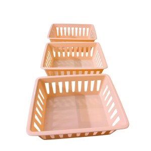Basic Square Mini Bin Storage Trays, Small Organizing Bins, Plastic Storage Containers, Stackable Storage Bins, Home Office Organization, Multi-Purpose Storage Trays 3PK