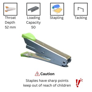 Hi Tech Sales Compact Metal Stapler with Grip Office Stapler for Paperwork and School Supplies Hi Tech Sales Compact Metal Stapler with Grip Office Stapler for Paperwork and School Supplies