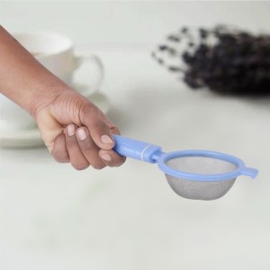 Plastic and Steel Tea Strainer, Plastic and Steel, 1 8.5 cm Length, 8 cm Dia. (Pack of 1) Plastic and Steel Tea Strainer, Plastic and Steel, 1 8.5 cm Length, 8 cm Dia. (Pack of 1)