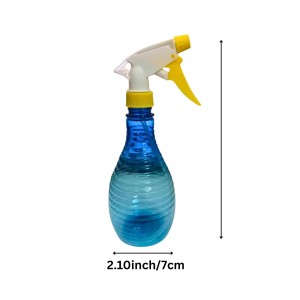 2-Pack Spray Bottles – 500ml Refillable Plastic Mist Sprayers with Adjustable Nozzle – Durable Trigger Bottles for Cleaning, Plants, Hair, Gardening & More (Red & Yellow)