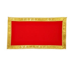 Velvet Pooja Cloth | Bhakti Lehar, Plain Altar Cloth for God Idols, Home Mandir, Temple and Pooja Ghar (13X7) Velvet Pooja Cloth | Bhakti Lehar, Plain Altar Cloth for God Idols, Home Mandir, Temple and Pooja Ghar (13X7)